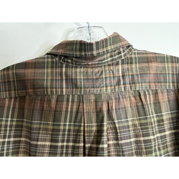 Ralph Lauren Classic Fit Fall Plaid Button Up Shirt Medium Vintage - Picture 13 of 14